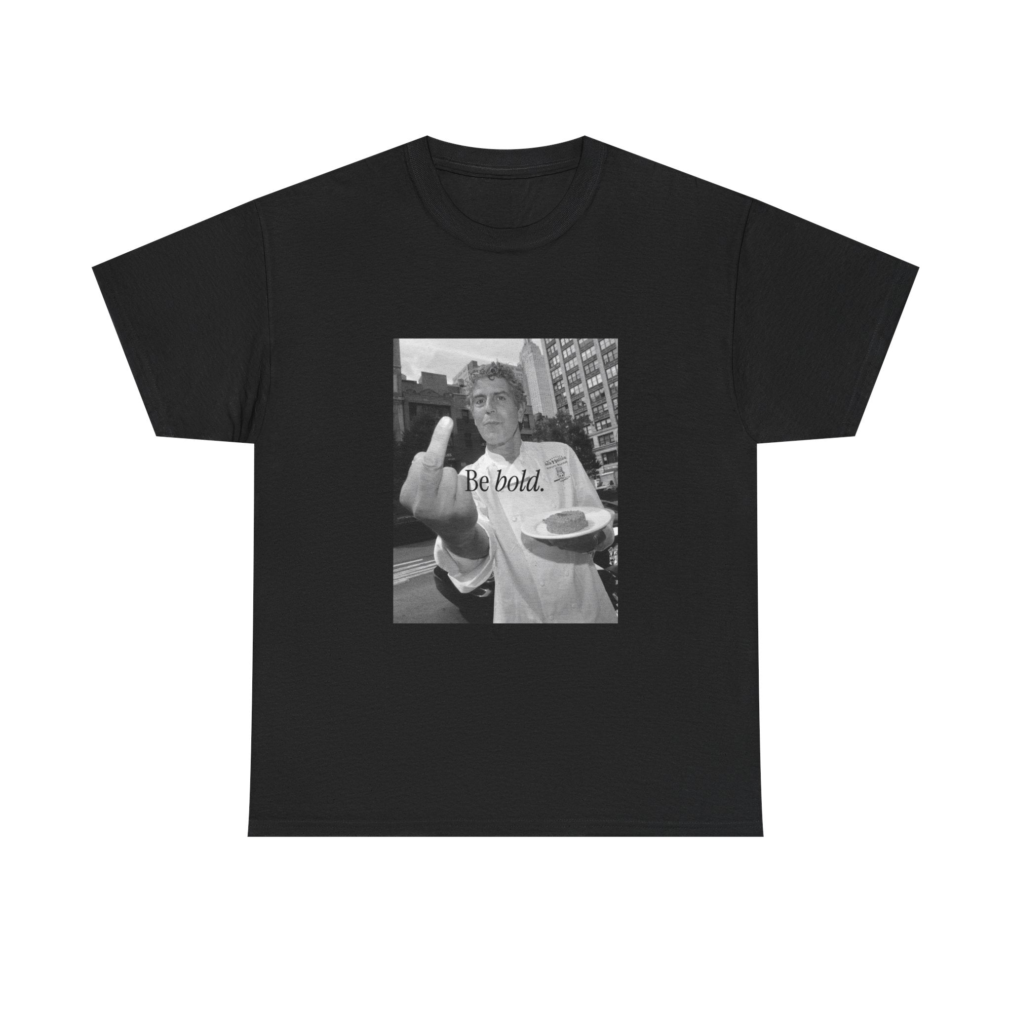 Be Bold middle finger photo T-Shirt | vintage black white graphic tee