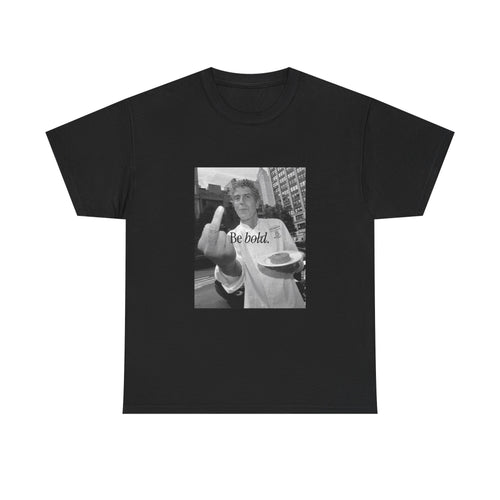 Be Bold middle finger photo T-Shirt | vintage black white graphic tee