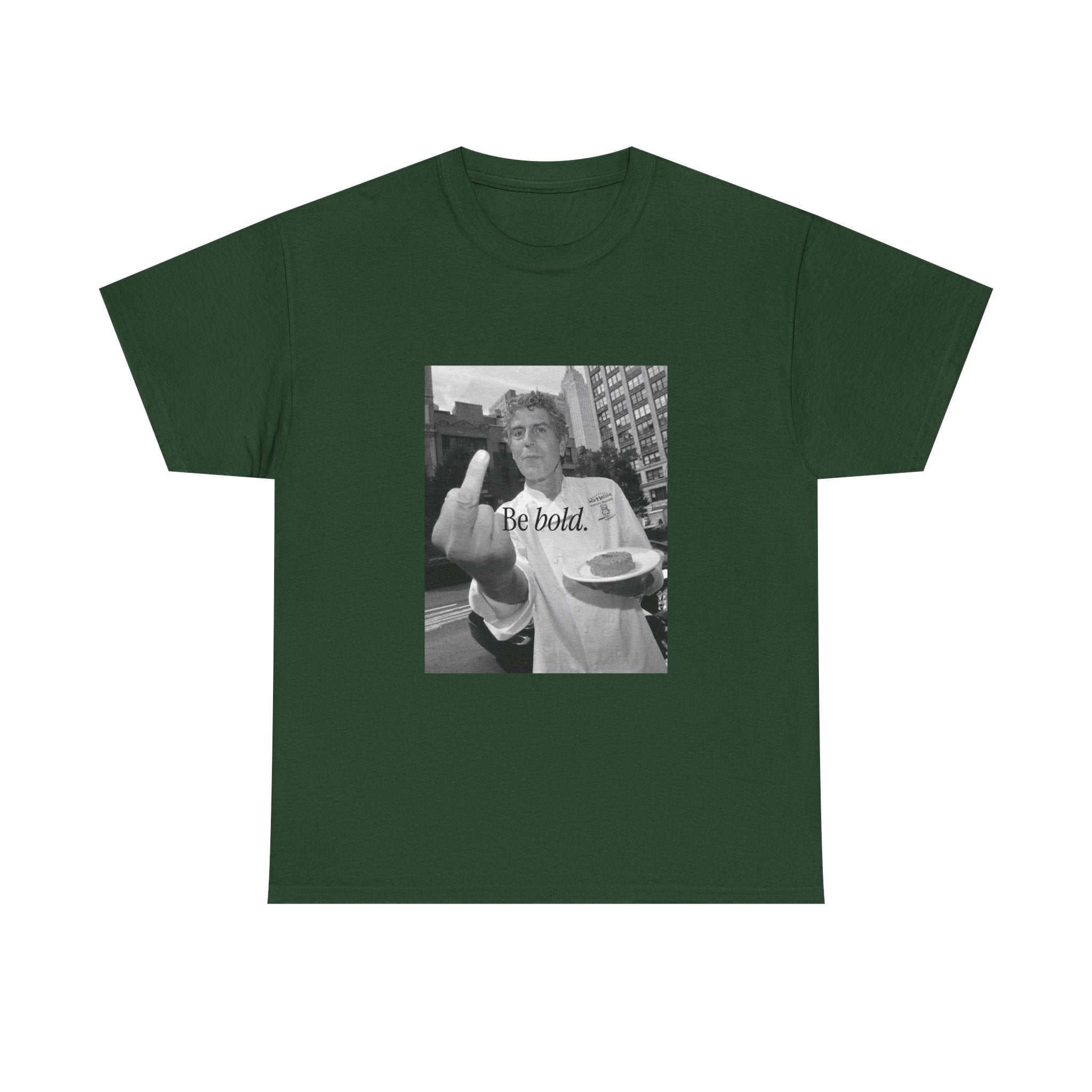Be Bold middle finger photo T-Shirt | vintage black white graphic tee