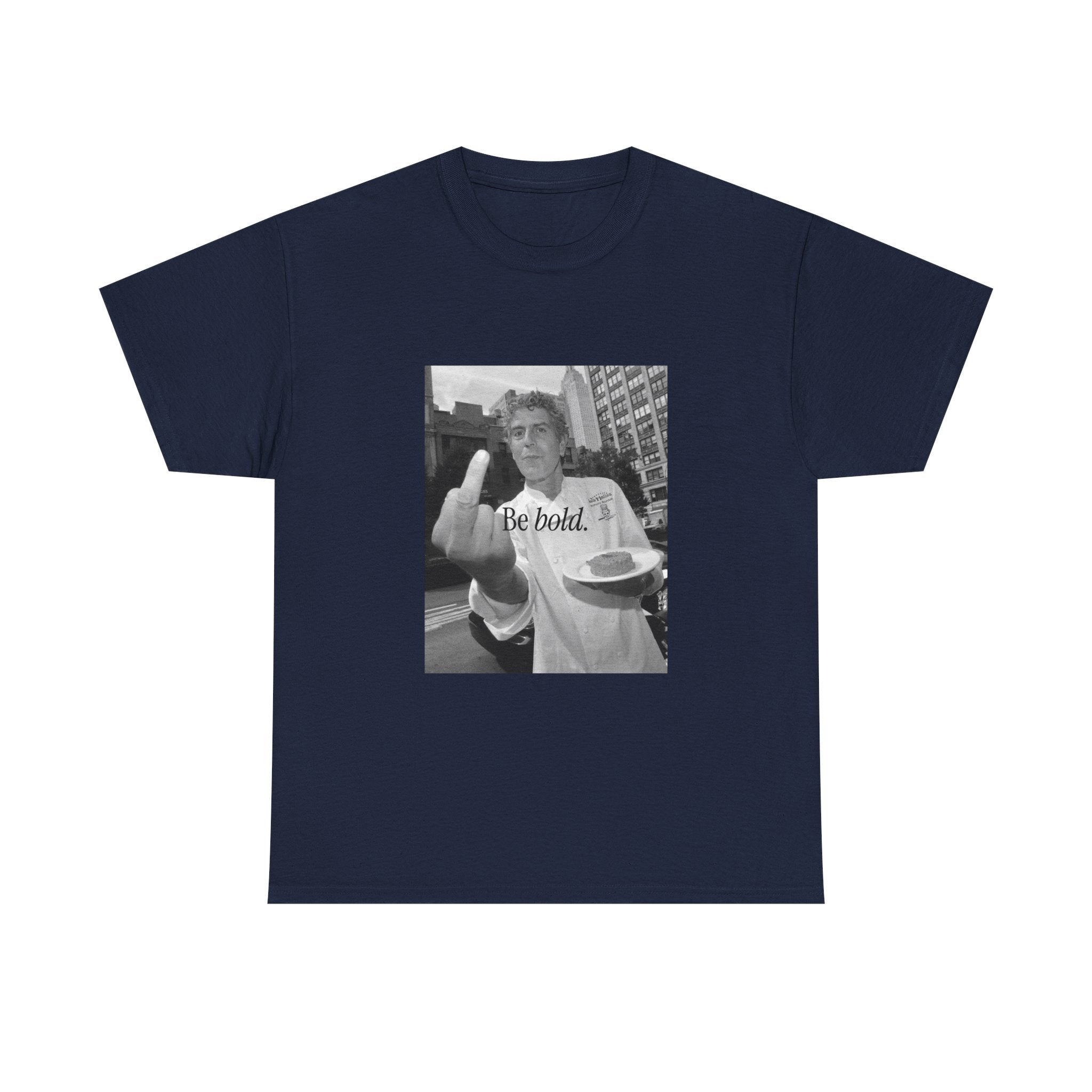 Be Bold middle finger photo T-Shirt | vintage black white graphic tee