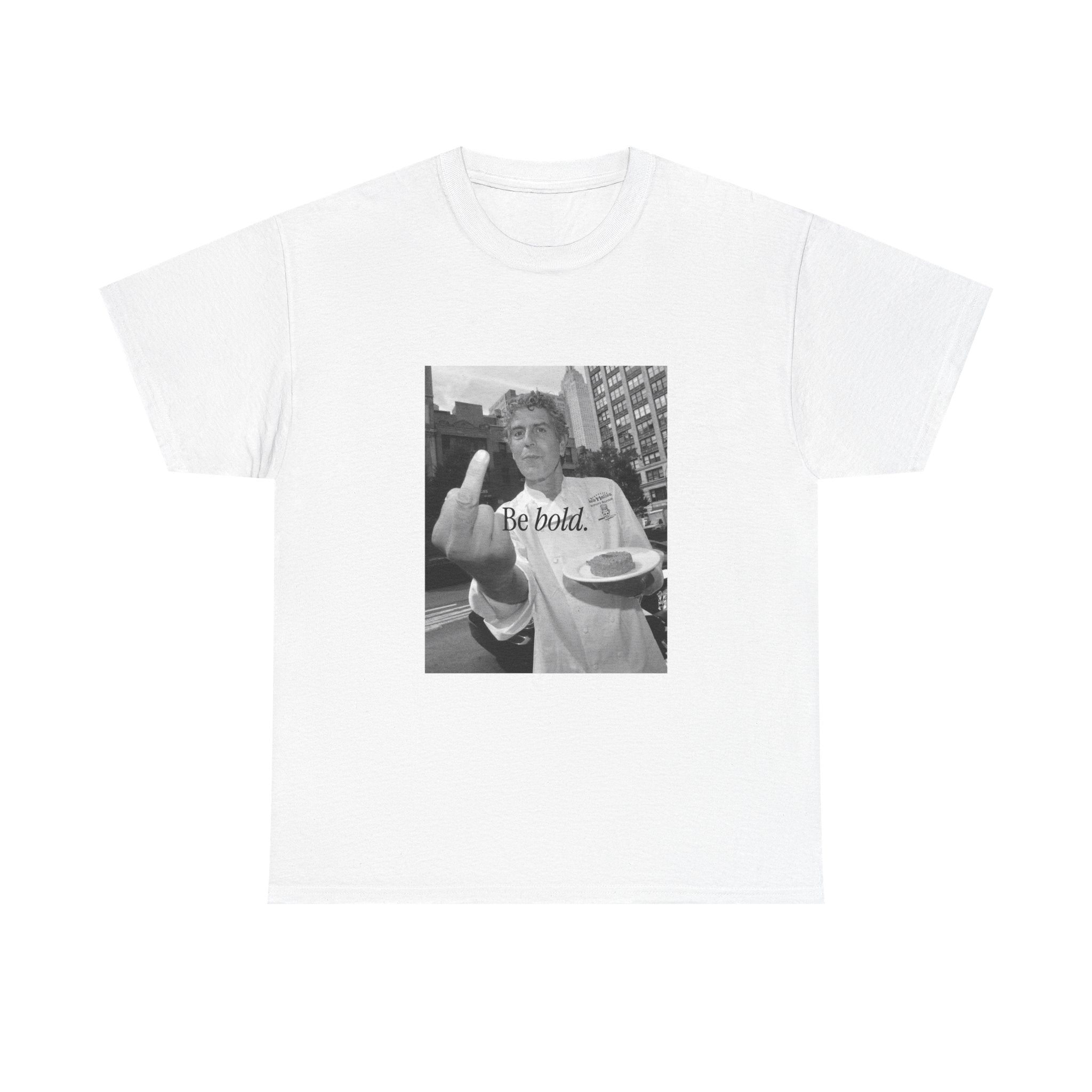 Be Bold middle finger photo T-Shirt | vintage black white graphic tee