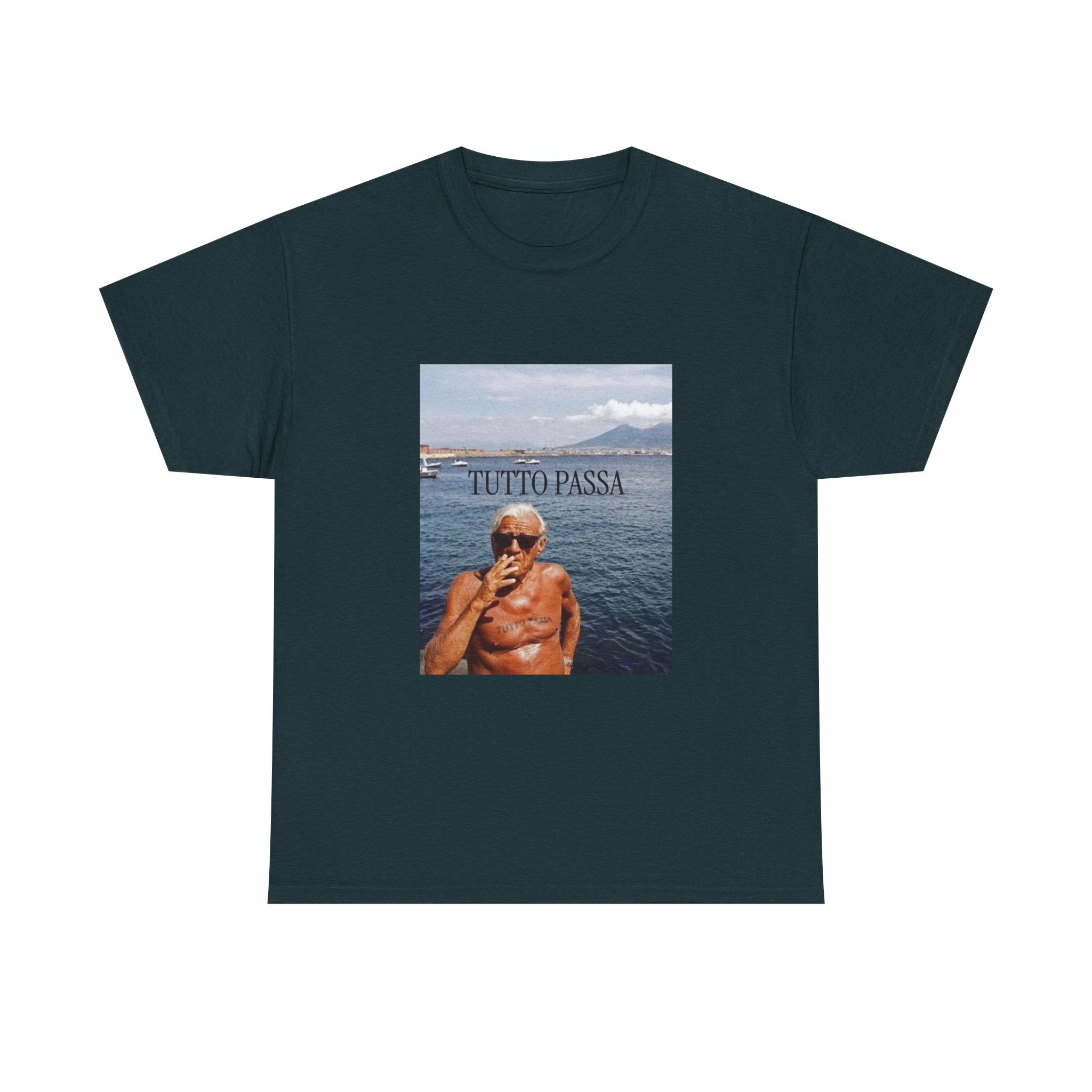 Tutto Passa beach photo tee | Italian phrase graphic t-shirt