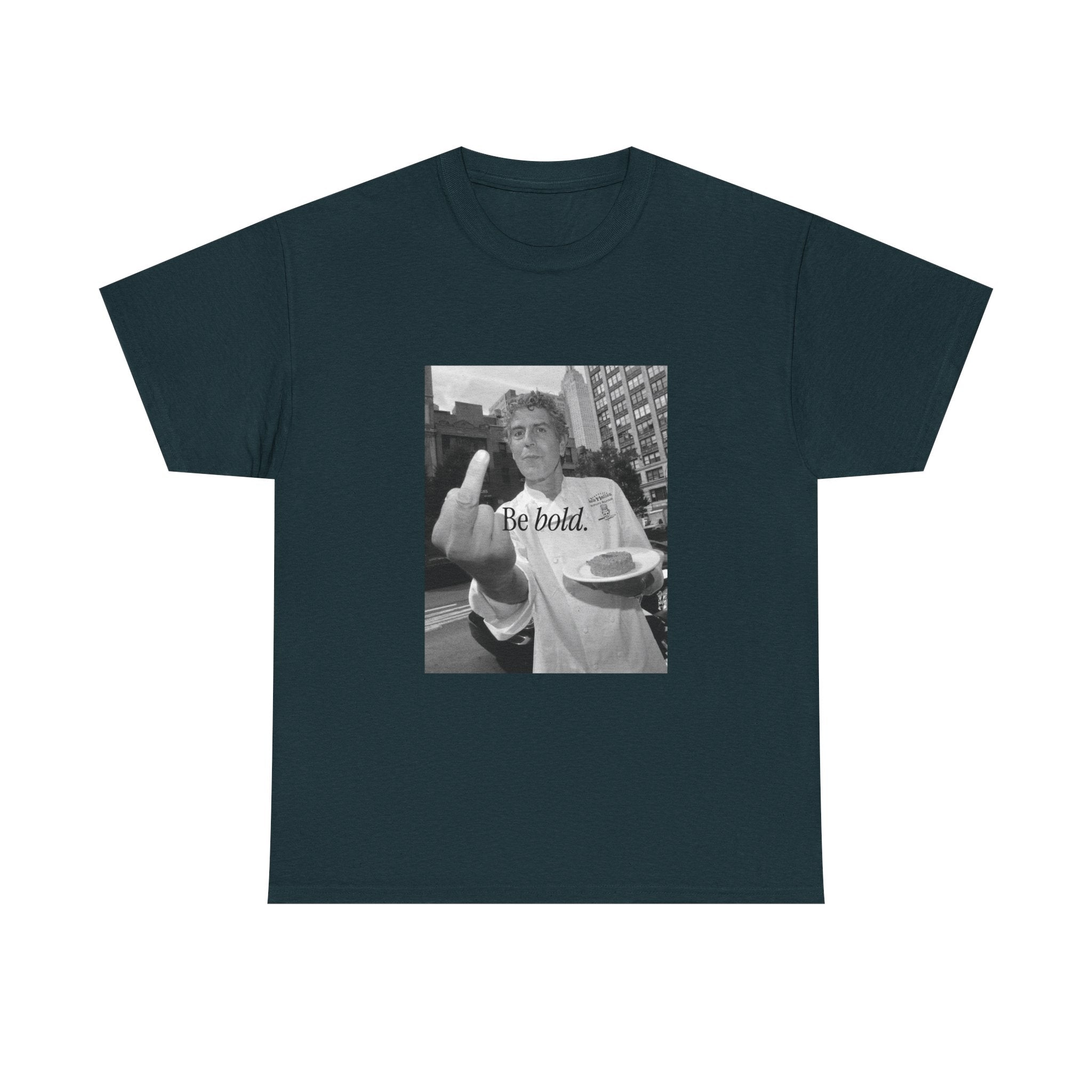 Be Bold middle finger photo T-Shirt | vintage black white graphic tee